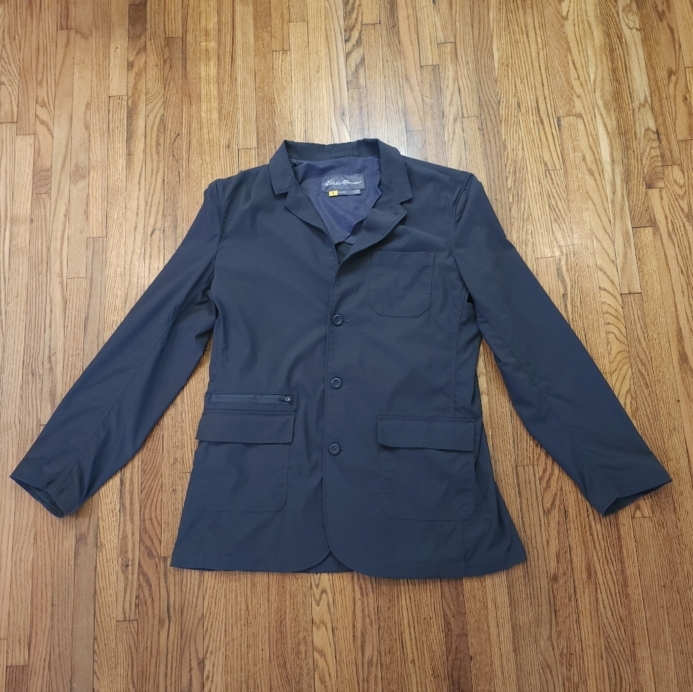 Eddie Bauer Travex Mens Jacket Blazer Size 44 T Grey Utility Performance